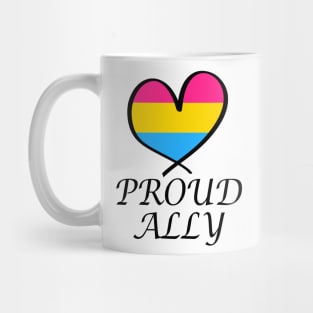 Proud Ally LGBT Gay Pride Month Pansexual Flag Mug